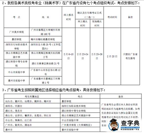 广州美术学院2016年本科招生简章