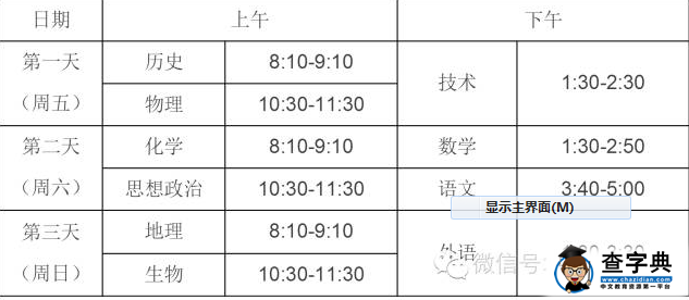2016年浙江高中学业水平考试实施办法