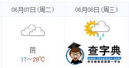 陇南高考天气预报：2016年6月7-8日陇南天气