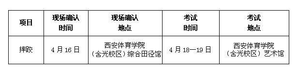 西安体育学院2018年运动训练、武术与民族传统体育专业招生简章2