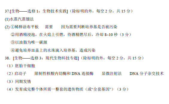 2018合肥三模理综试题及答案7