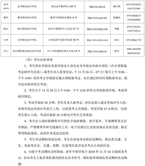 2019浙江高校招生职业技能考试简章：商业类2