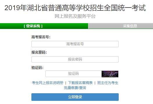 2019年湖北艺术类专业高考报名入口：湖北省教育考试院1